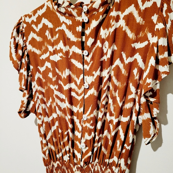 Cleobella Karina Mini Dress in Ginger - Picture 6 of 9